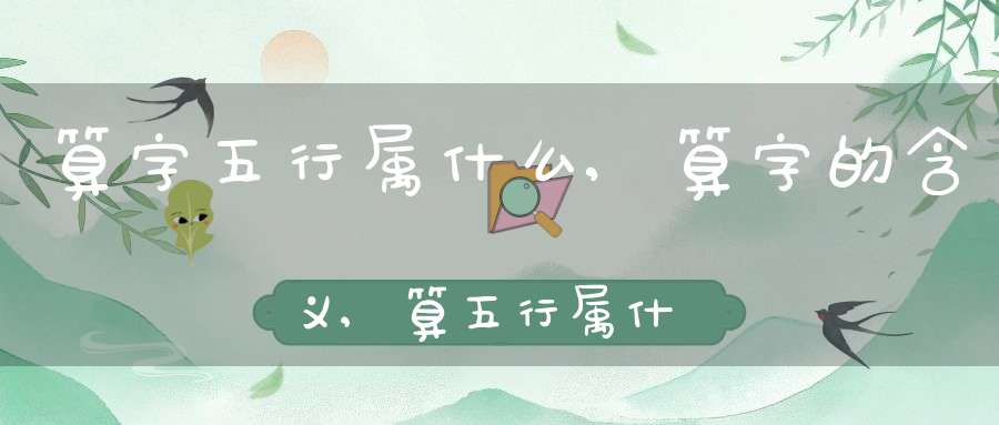 算字五行属什么,算字的含义,算五行属什么